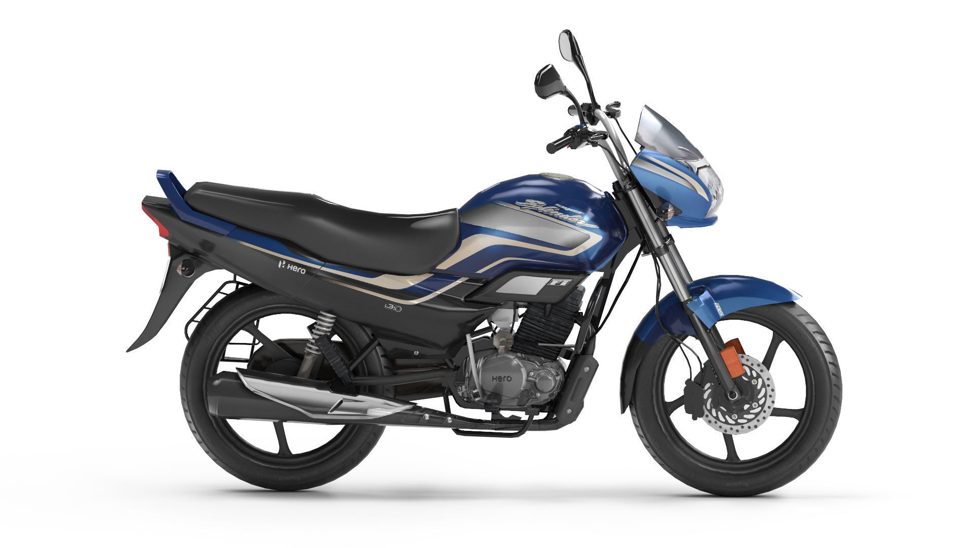 Hero Super Splendor Low-poly 3D model_3