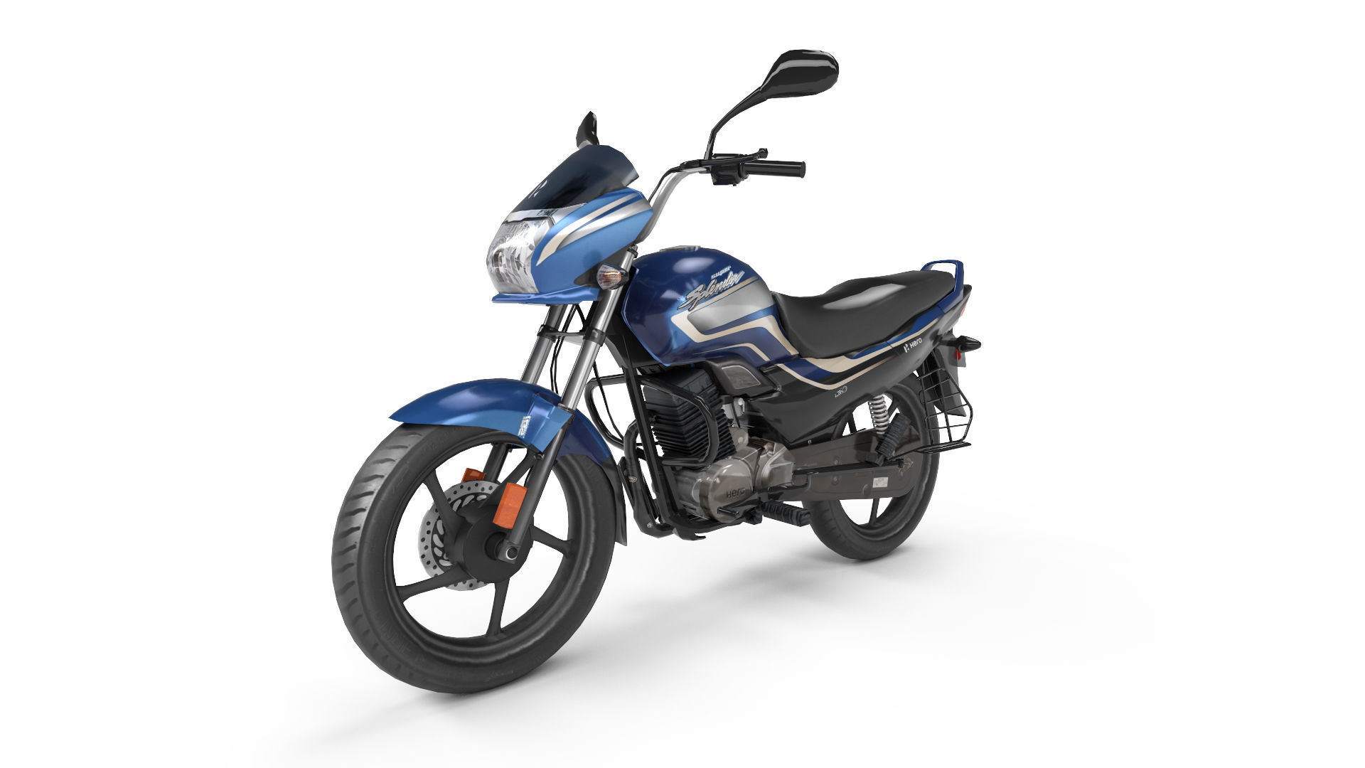 Hero Super Splendor Low-poly 3D model_4