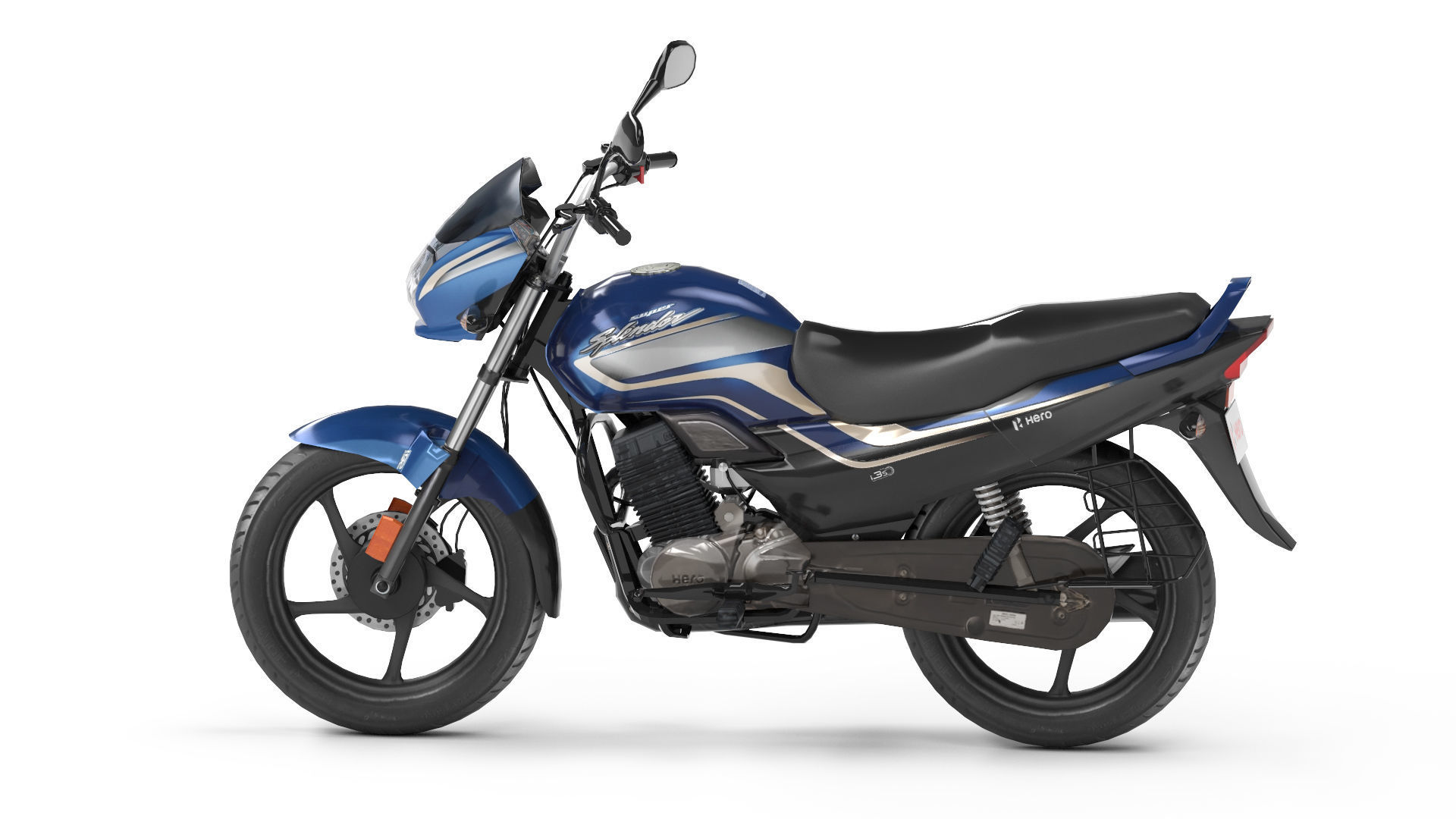 Hero Super Splendor Low-poly 3D model_2