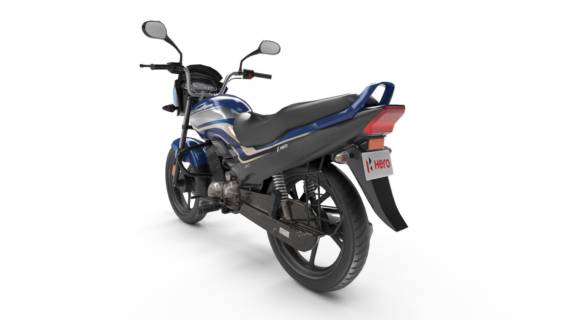 Hero Super Splendor Low-poly 3D model_1