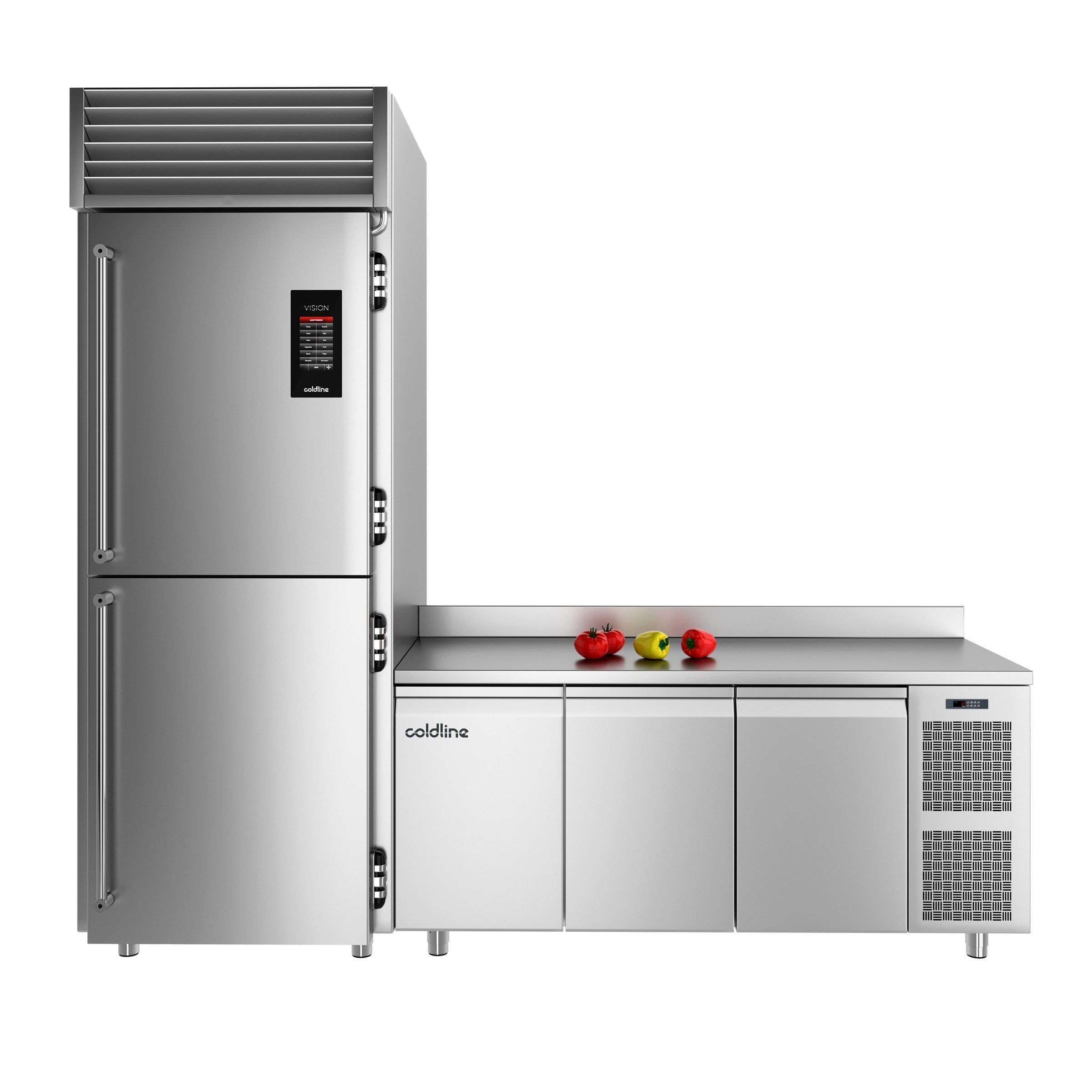 Vision Cabinet and Master Refrigerated Counter 3D model_1