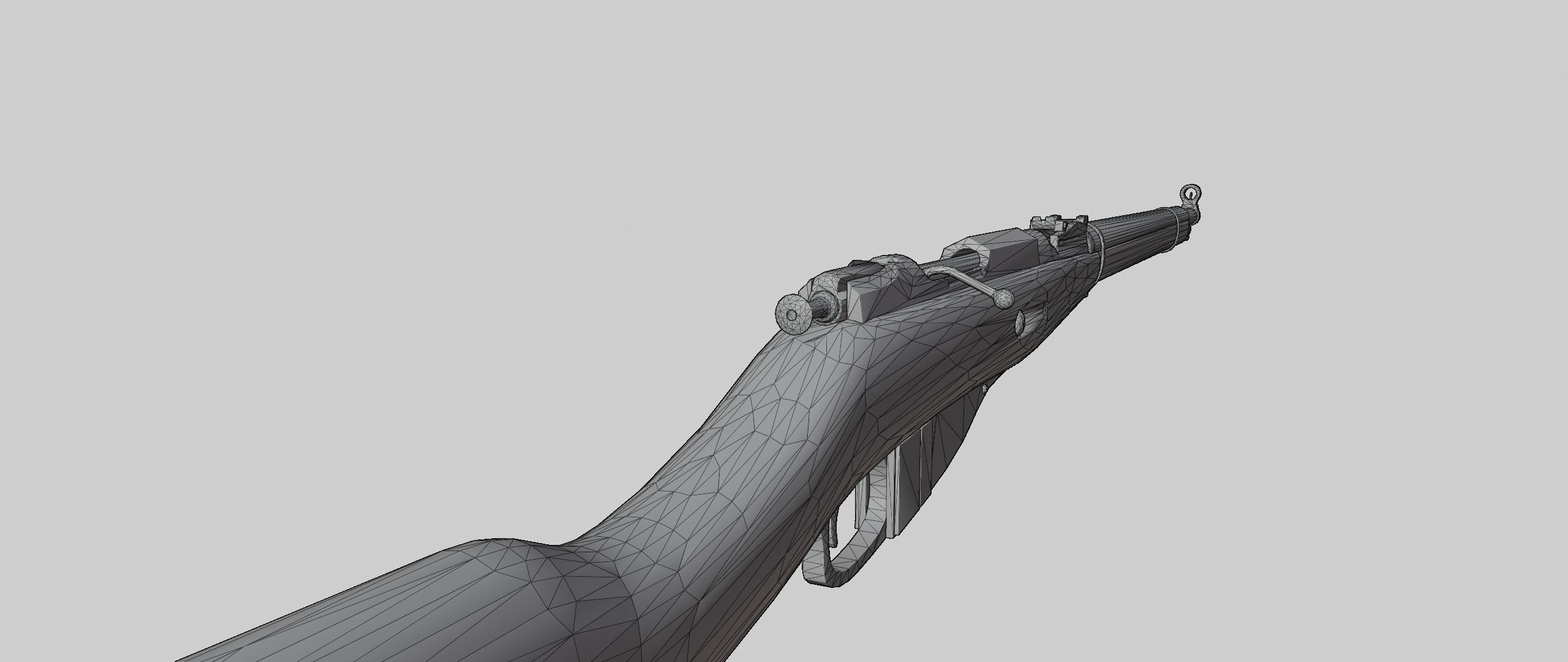 Mosin Rifle Low-poly 3D model_4