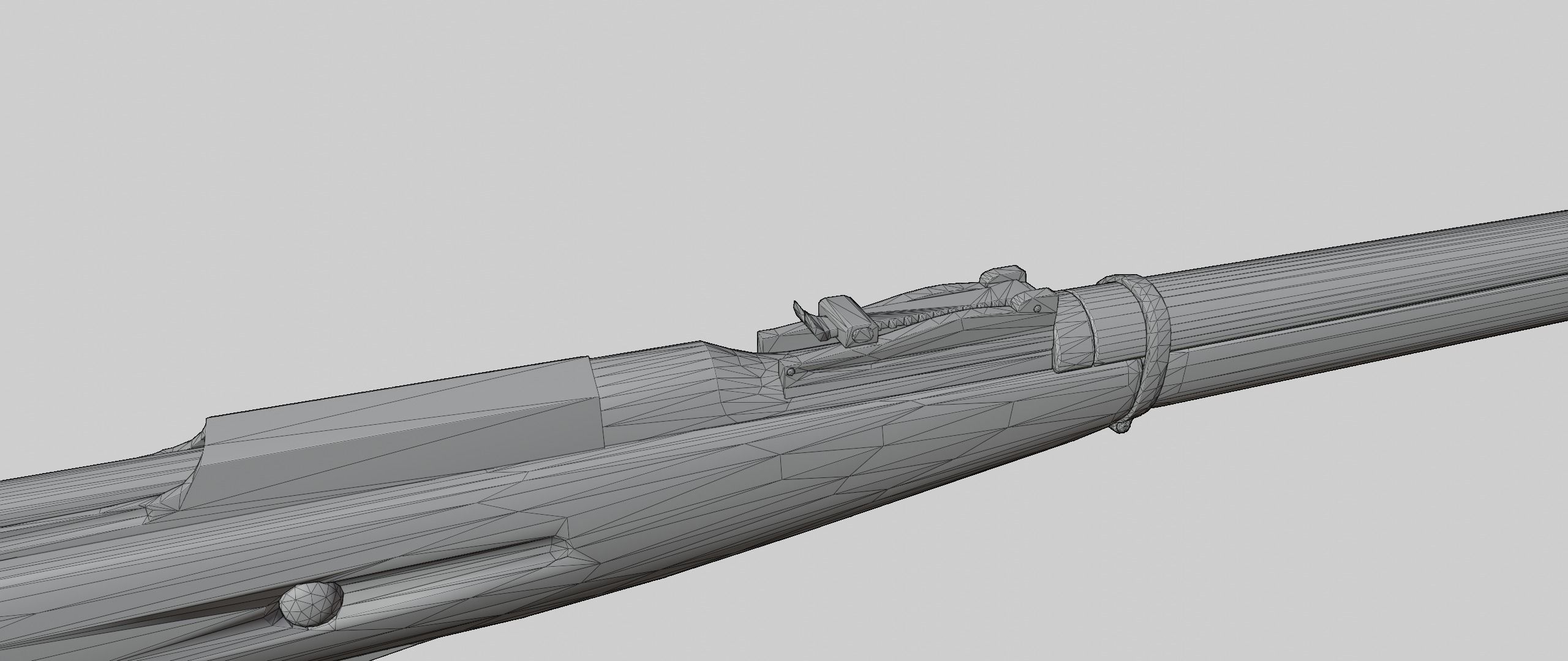 Mosin Rifle Low-poly 3D model_7
