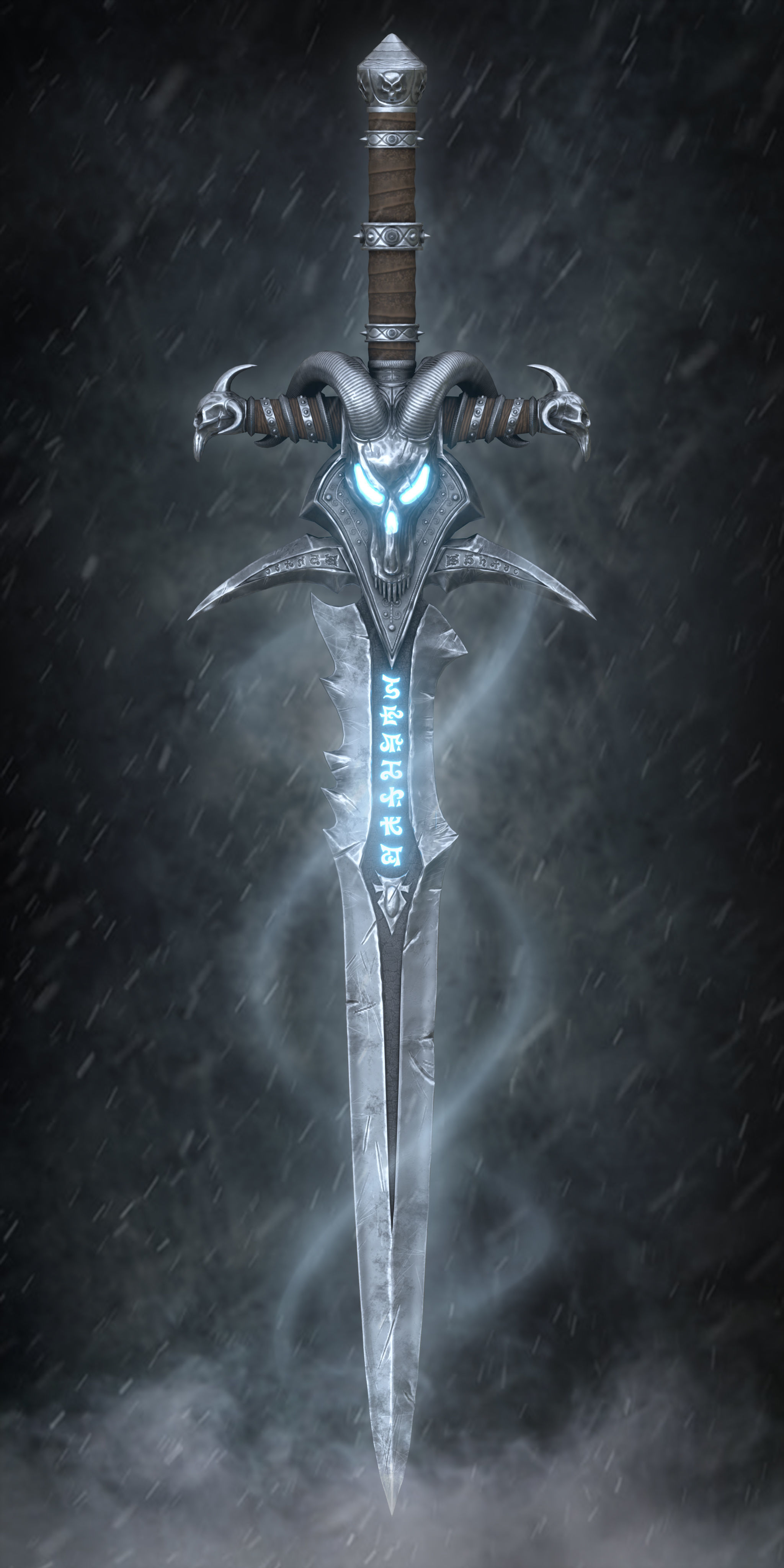 Frostmourne sword of gods hd wallpaper Low-poly 3D model_1