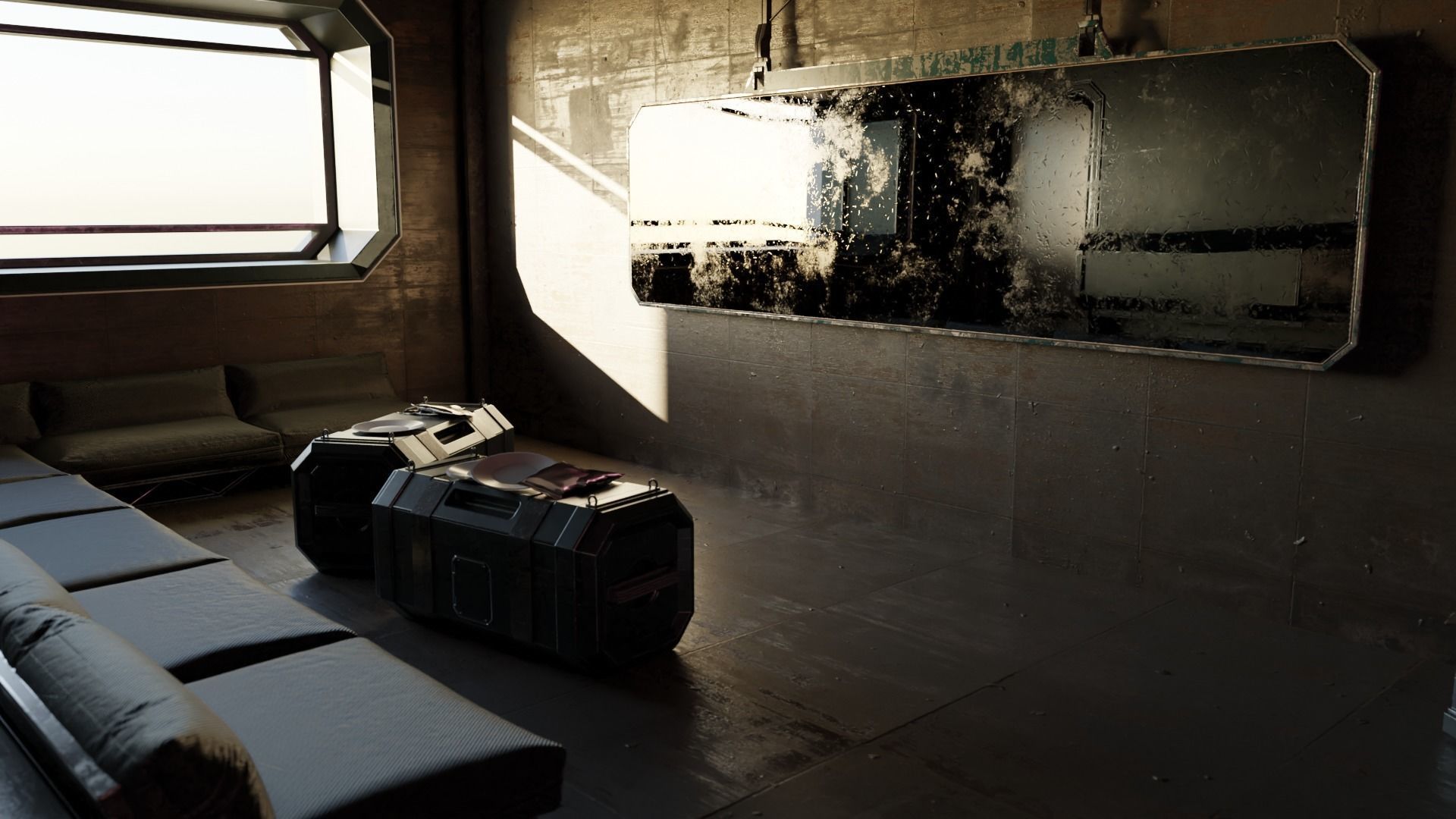 Cyberpunk Apartment Scene v12 3D model_2