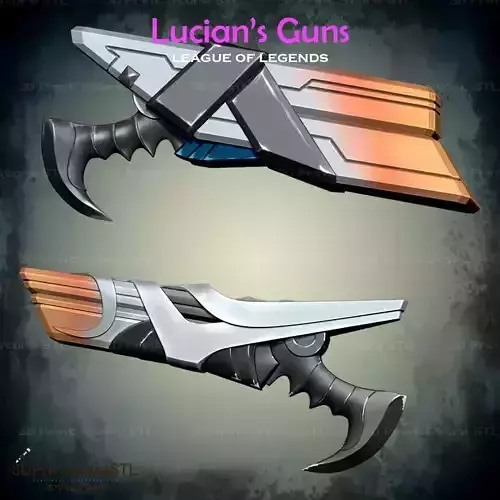 Lucians Guns Cosplay League Of Legends - STL File 3D print model