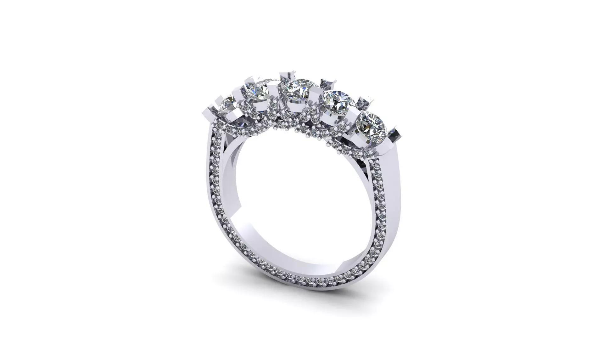 Anel com cravacao  3D print model_0