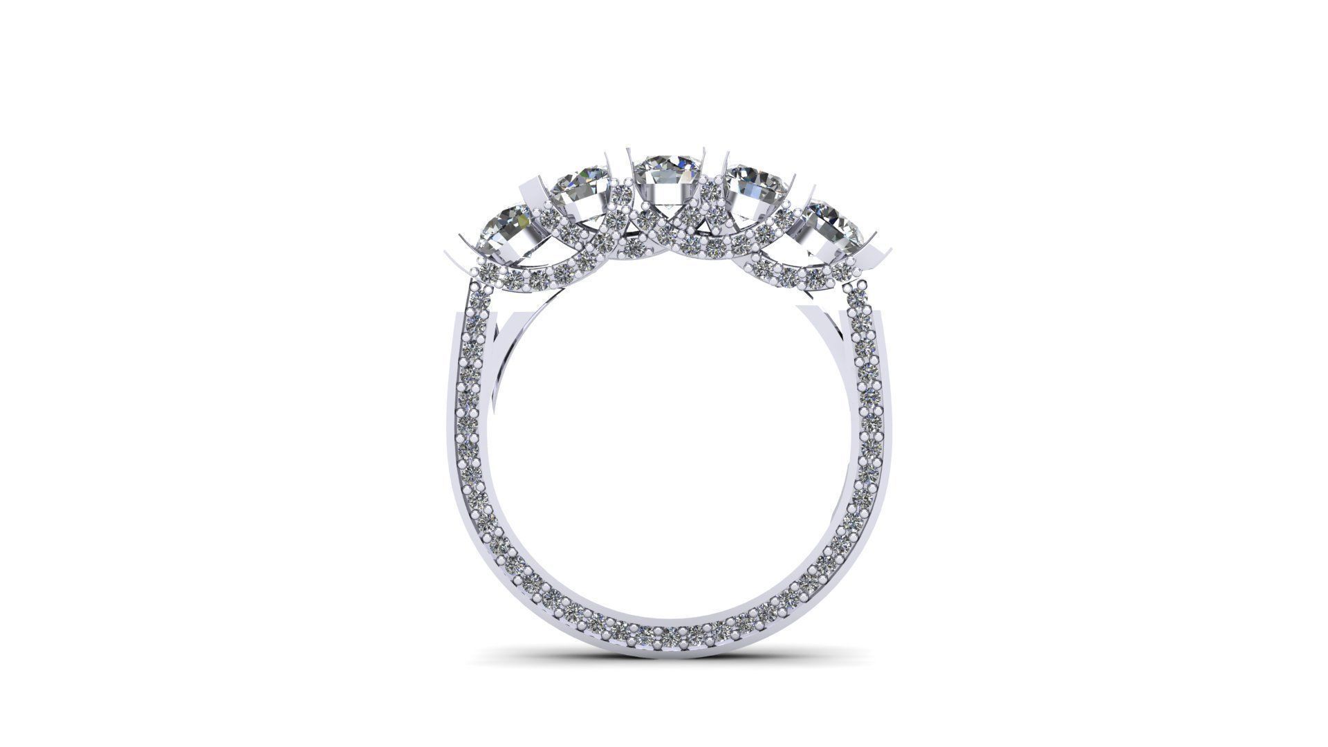 Anel com cravacao  3D print model_1