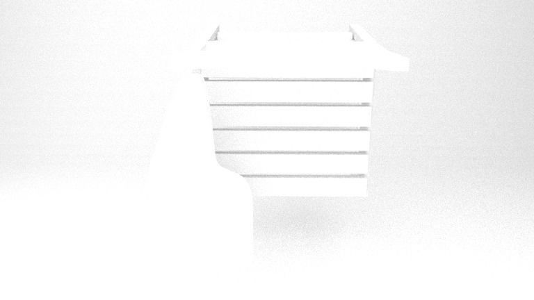 Modern Classic Wooden and Metallic School Chair Low-poly 3D model_13