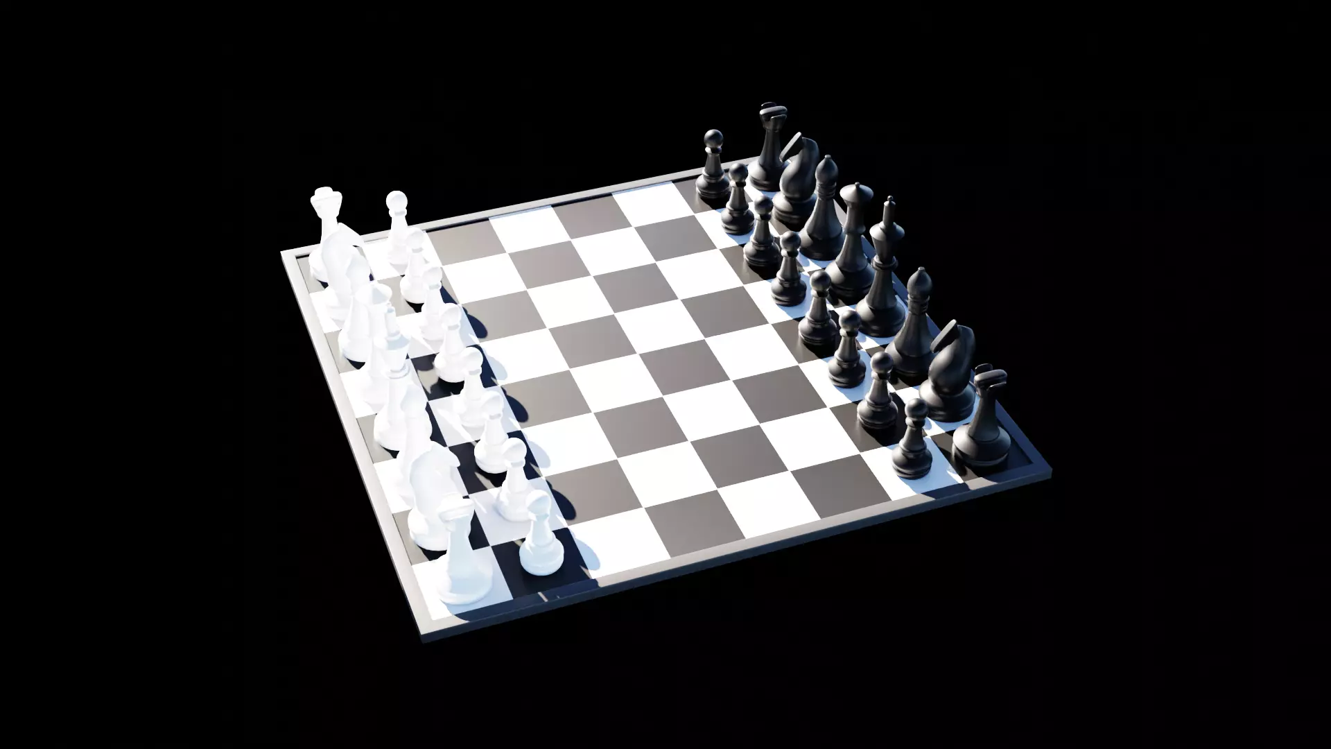 Chess pieces 3D model_0