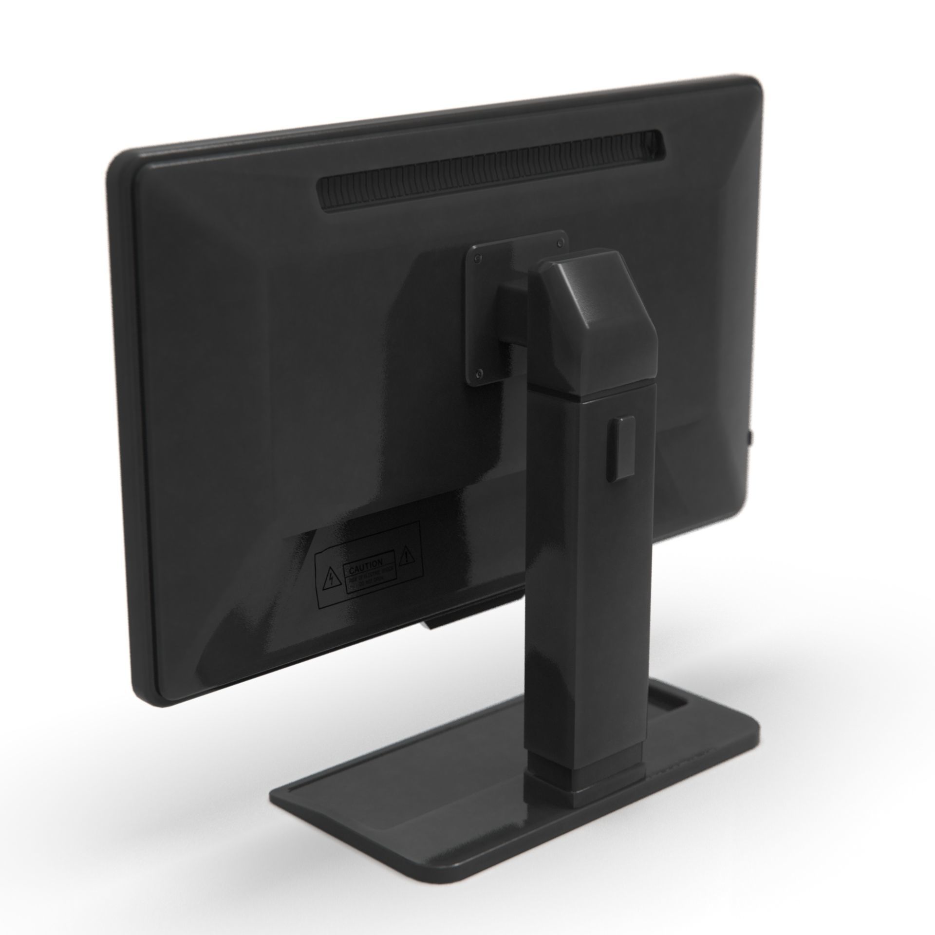 Computer screen Low-poly 3D model_2