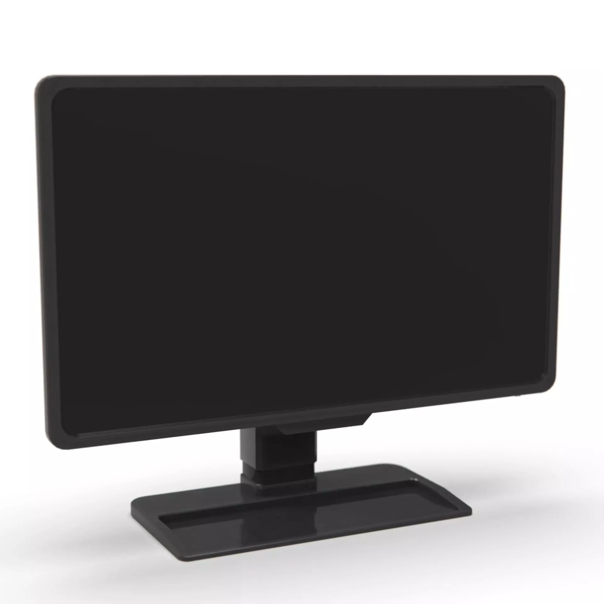 Computer screen Low-poly 3D model_0