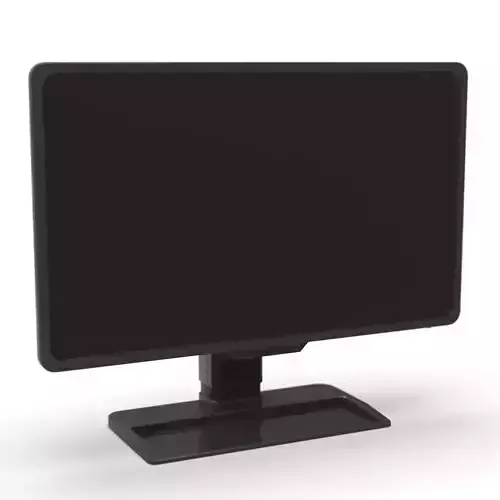 Computer screen Low-poly 3D model