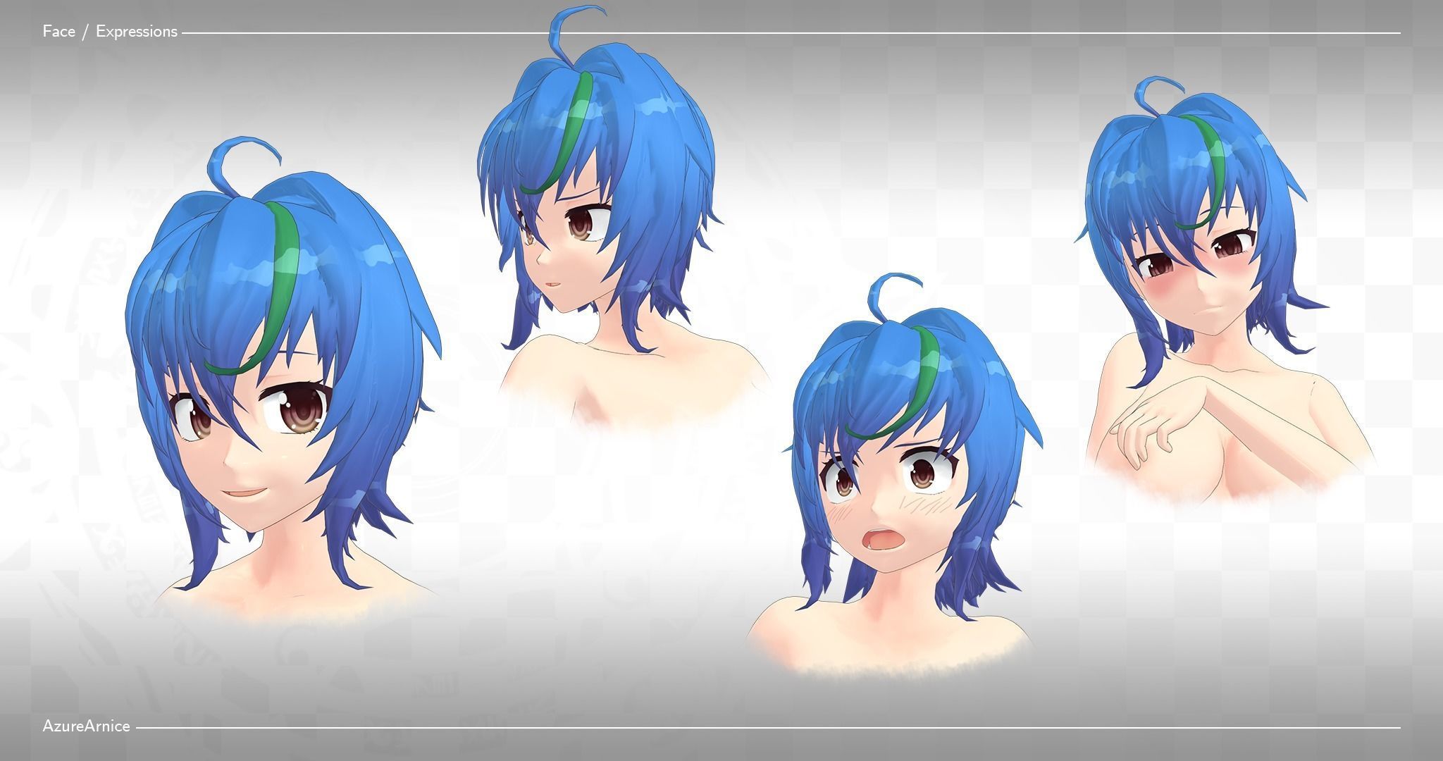 Highschool DxD - Xenovia Quarta MMD Model DELUXE Low-poly 3D model_5