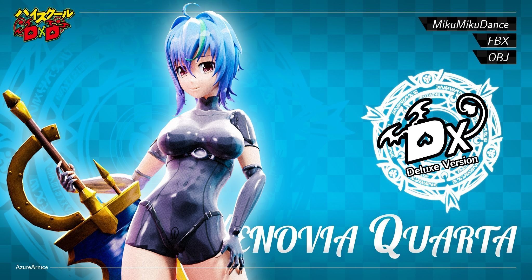 Highschool DxD - Xenovia Quarta MMD Model DELUXE Low-poly 3D model_2