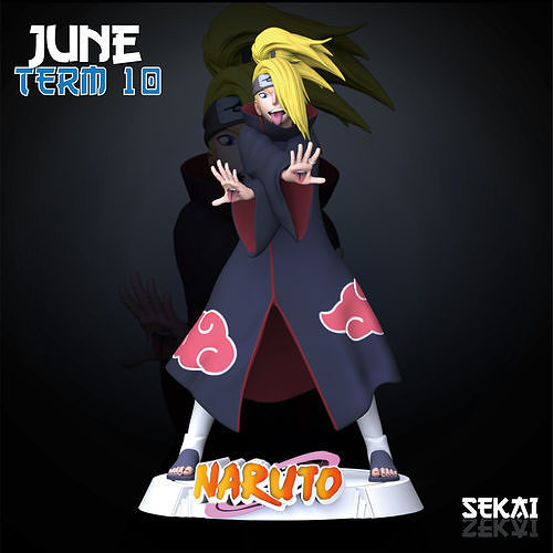 Deidara Sculpture Sekai 3D Models Ready for 3D printing 3D print model