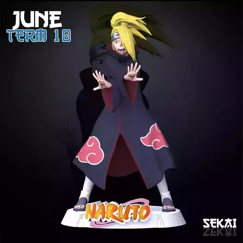 Deidara Sculpture Sekai 3D Models Ready for 3D printing