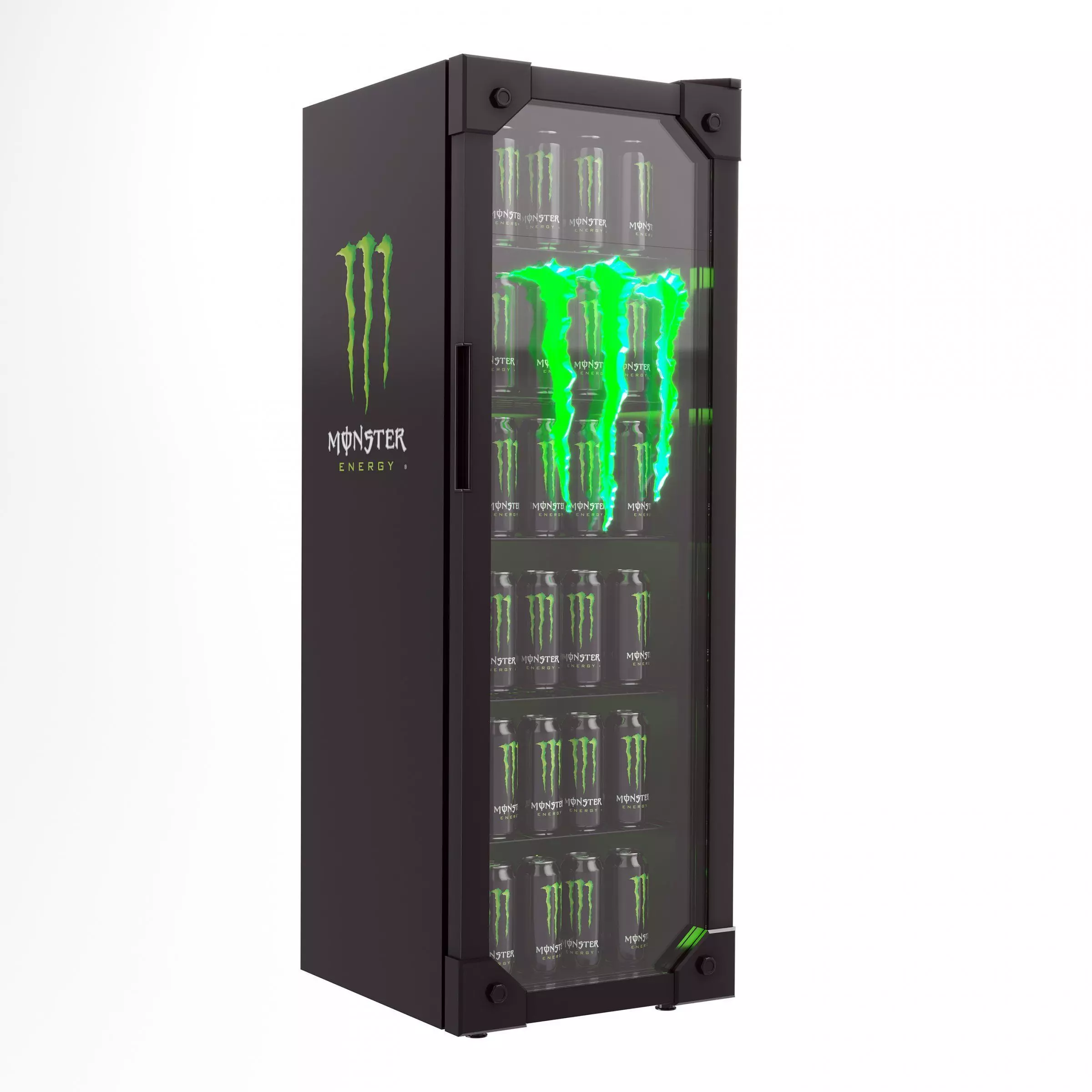 Monster Energy Drink Fridge 3D model_0