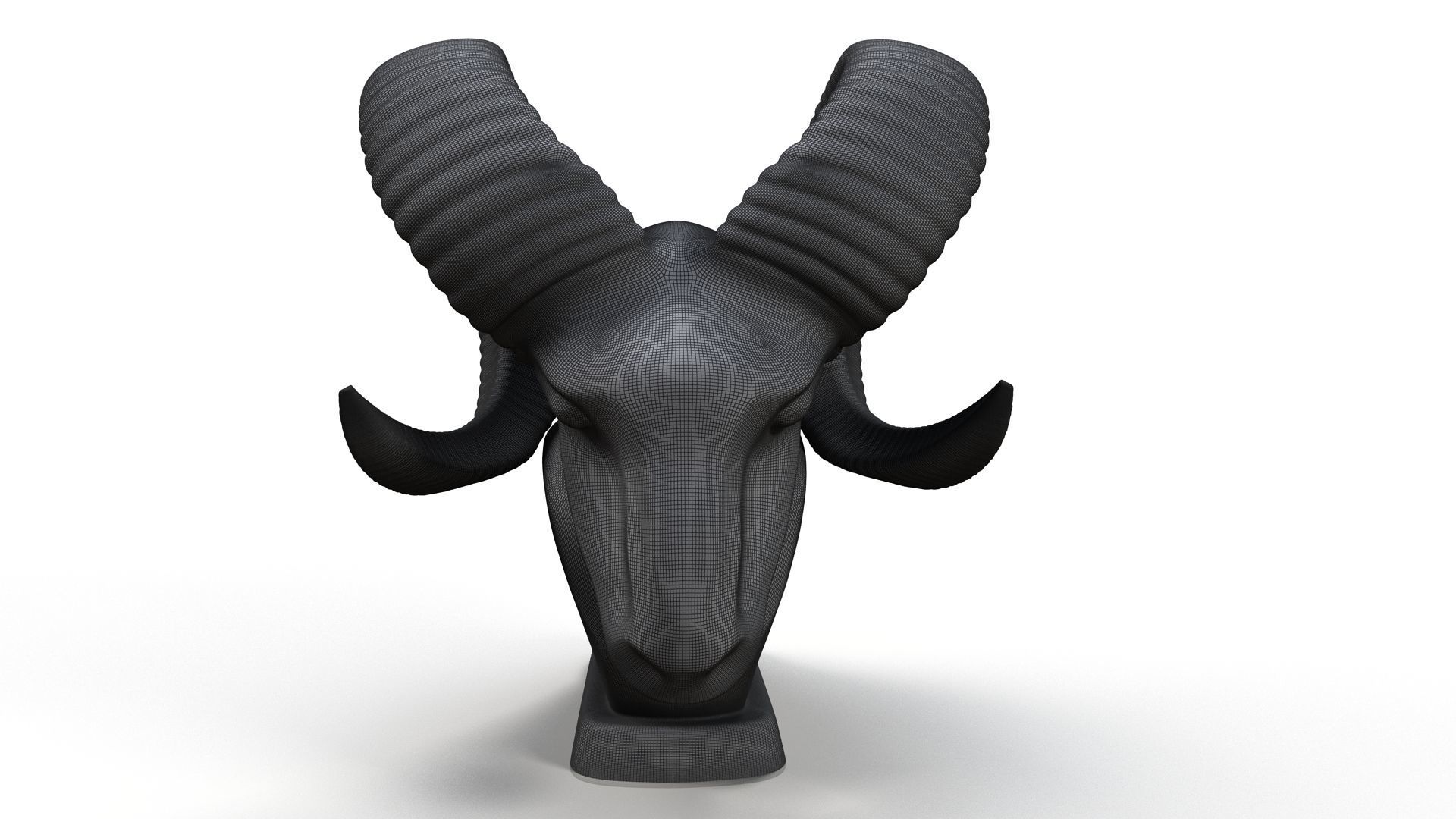 Dodge Ram hood ornament 3D model_7