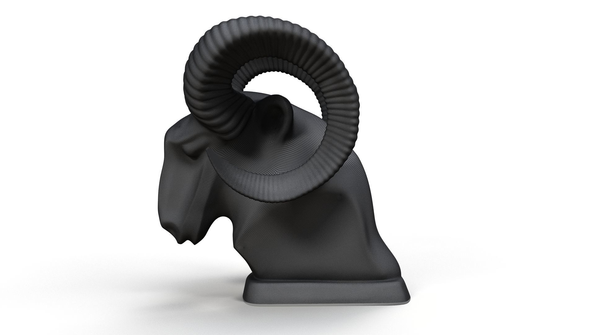 Dodge Ram hood ornament 3D model_8