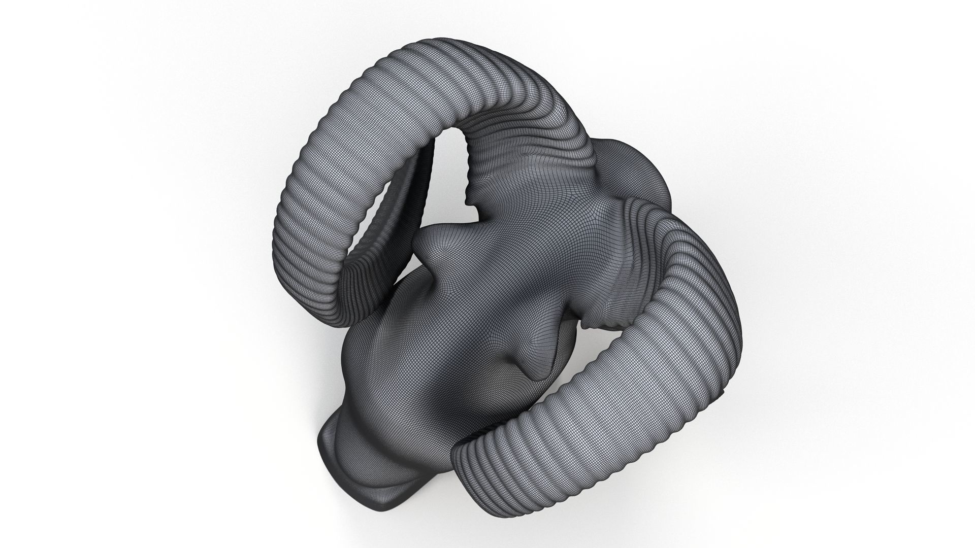 Dodge Ram hood ornament 3D model_9