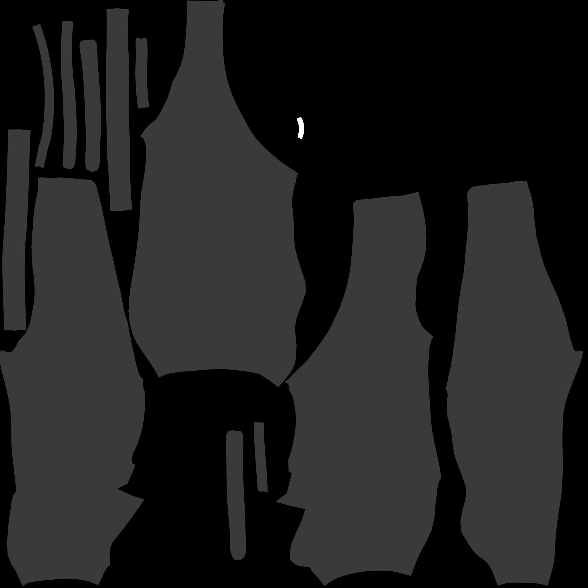 Female Shaolin Concept Side Cutout Pants Low-poly 3D model_10