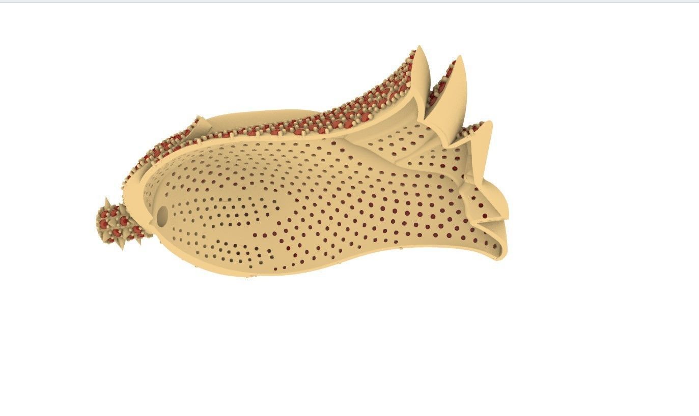 Rose pendant with gems  flora flower bouquet red thorn leaf 3D print model_66