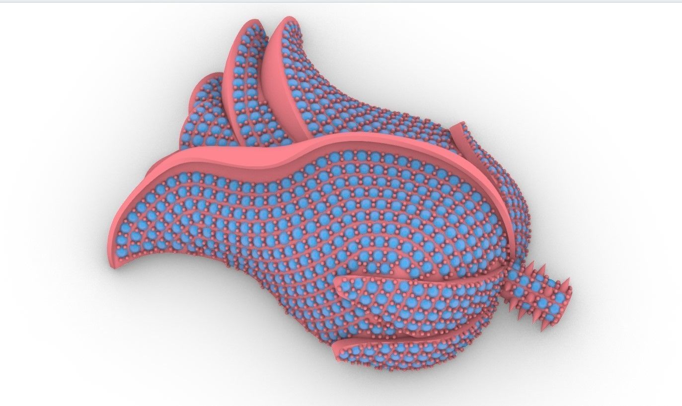 Rose pendant with gems  flora flower bouquet red thorn leaf 3D print model_34