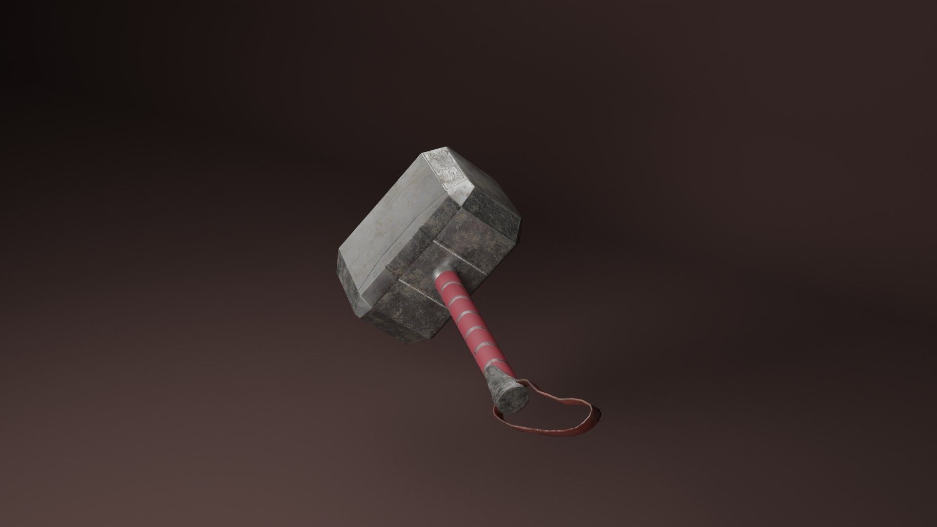 thor hammer 3D model_1