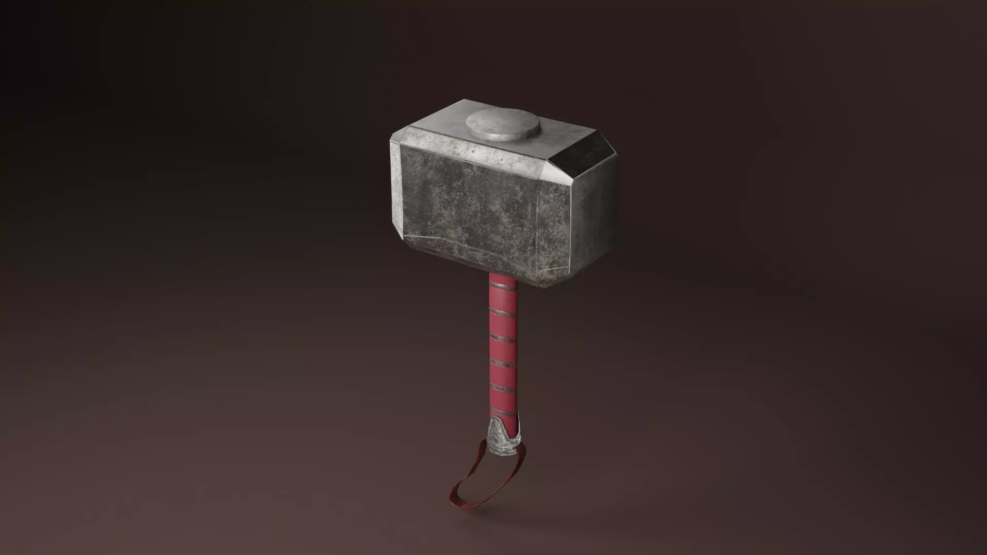 thor hammer 3D model_0