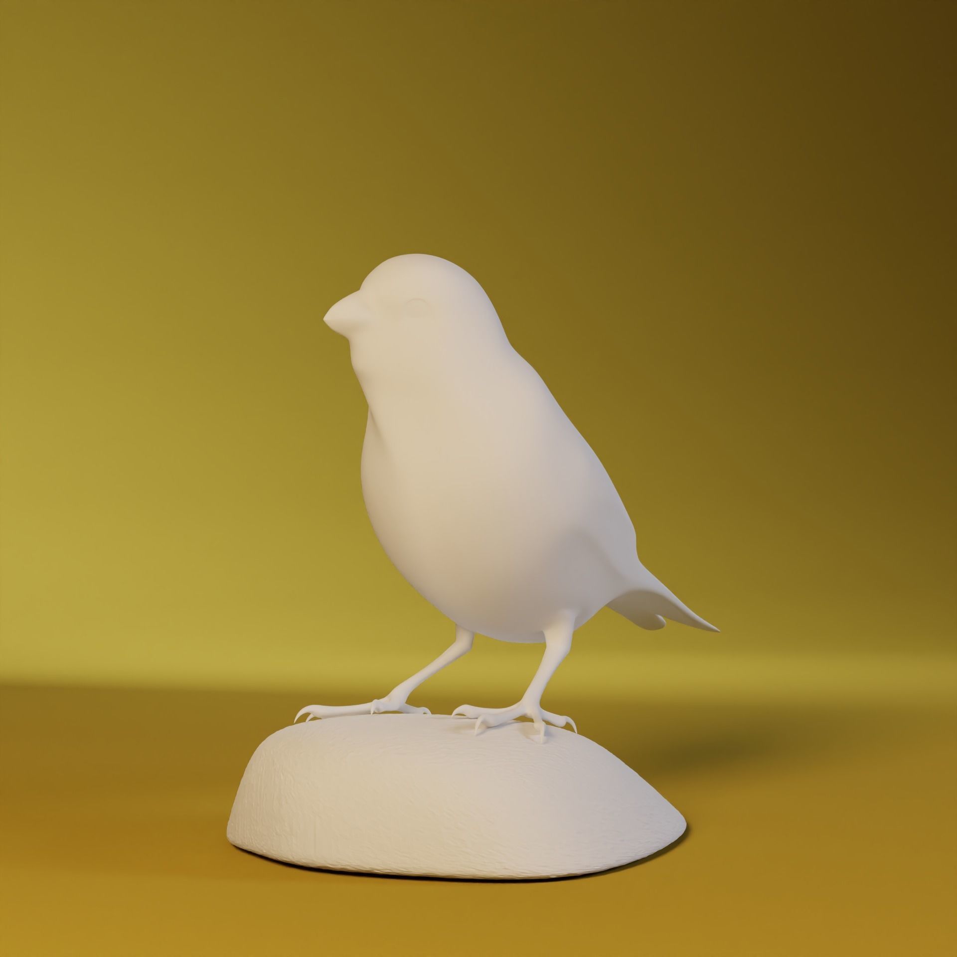 Canary bird 3D print model_4
