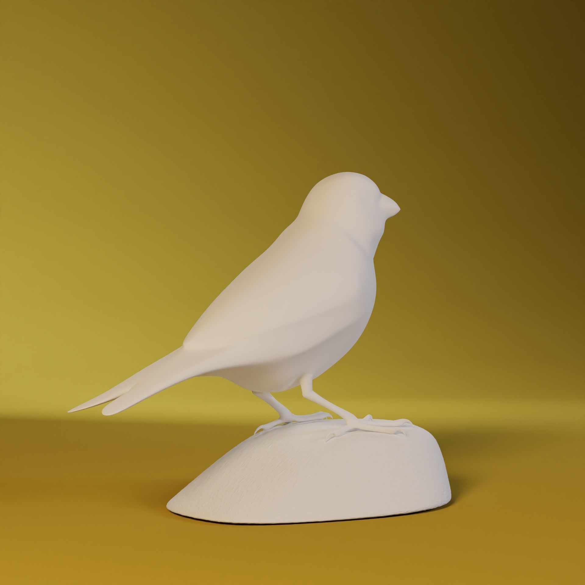 Canary bird 3D print model_7