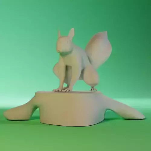 squirrel 3D print model
