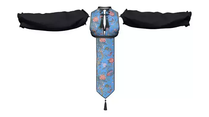 Long Oversize Sleeves Shaolin Concept Top