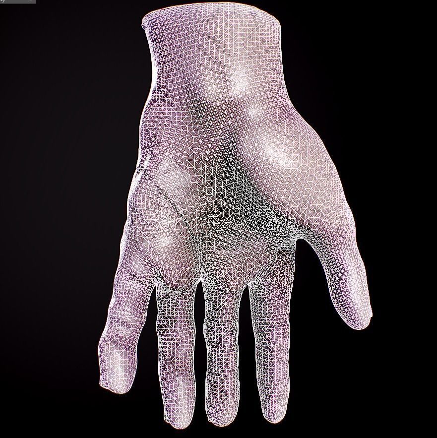 Wednesday Thing Hand Free Free low-poly 3D model_16