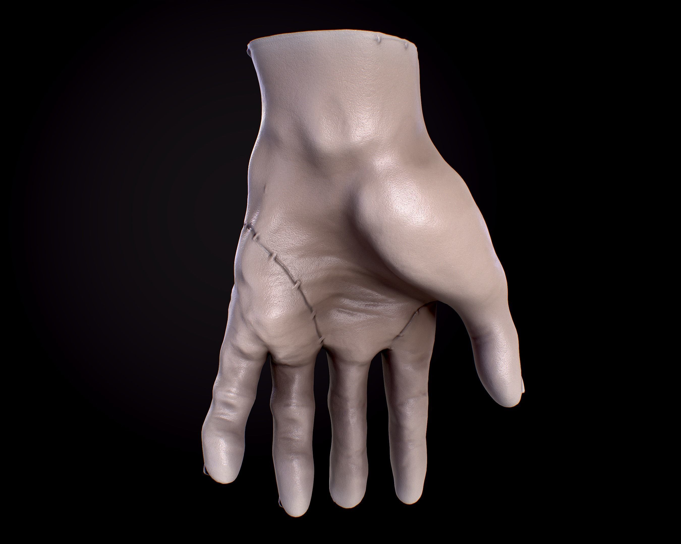 Wednesday Thing Hand Free Free low-poly 3D model_10