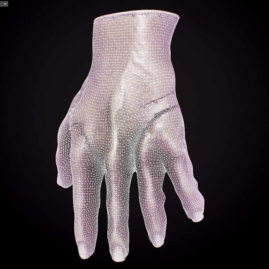 Wednesday Thing Hand Free Free low-poly 3D model_17