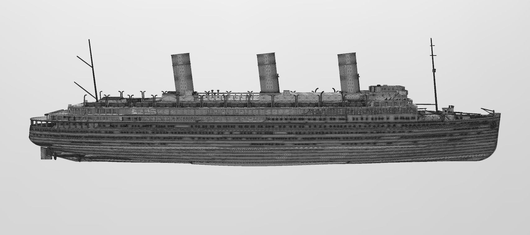 Print ready SS L ATLANTIQUE ocean liner 3D print model_8