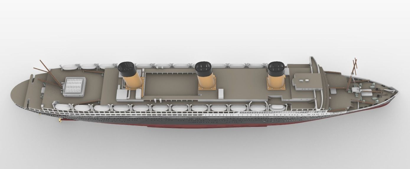 Print ready SS L ATLANTIQUE ocean liner 3D print model_7