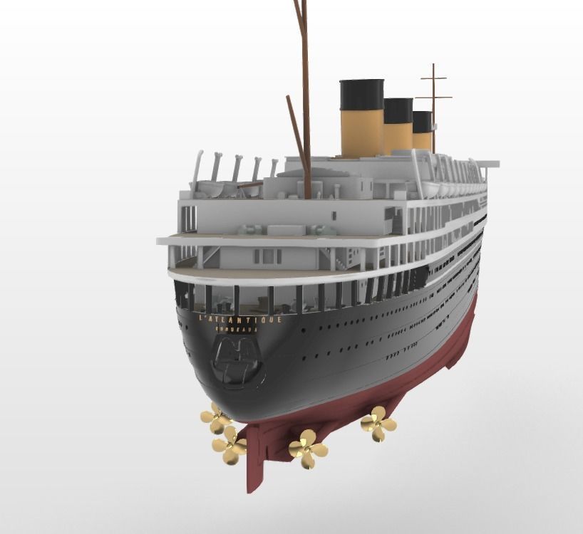 Print ready SS L ATLANTIQUE ocean liner 3D print model_6
