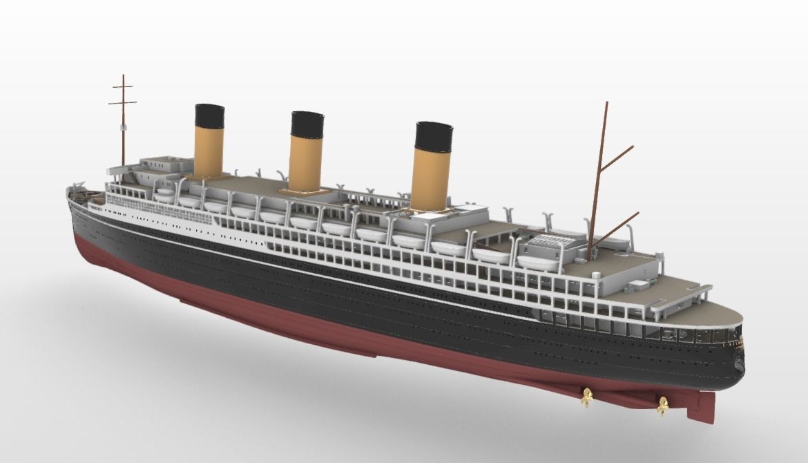 Print ready SS L ATLANTIQUE ocean liner 3D print model_3
