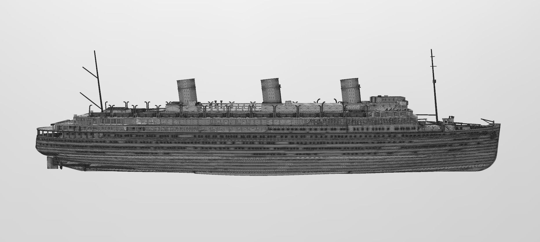 Print ready SS L ATLANTIQUE ocean liner 3D print model_9