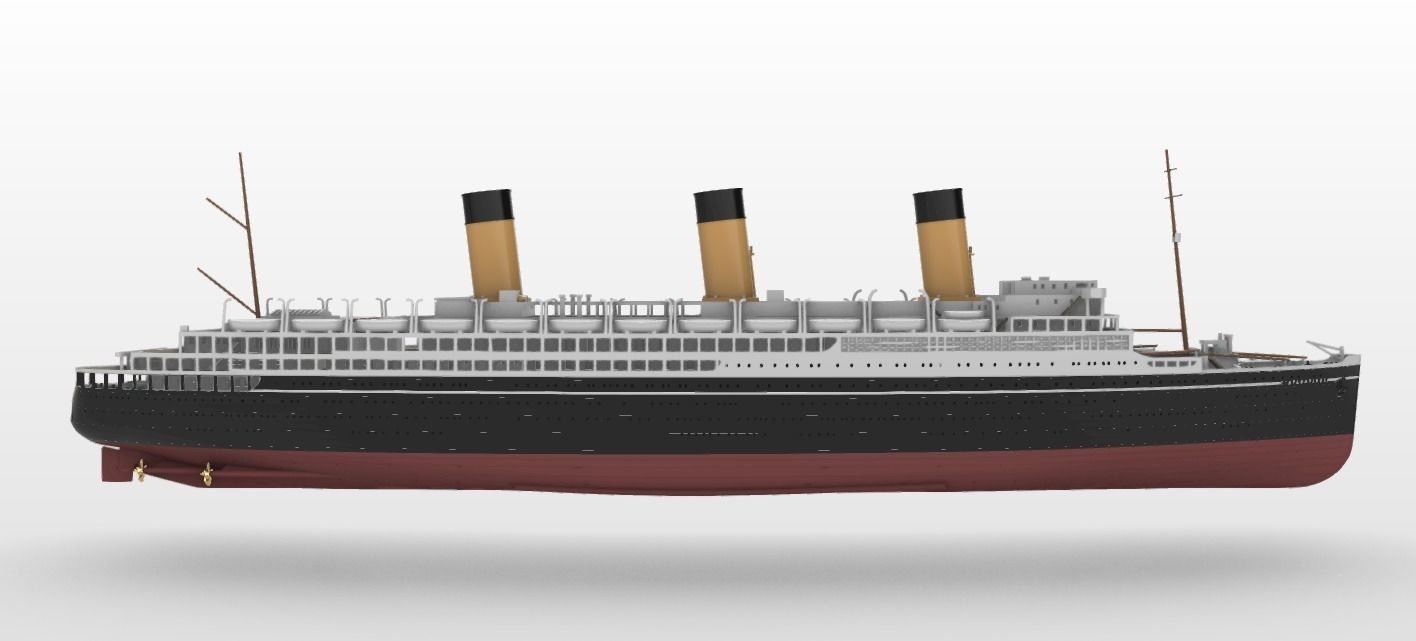 Print ready SS L ATLANTIQUE ocean liner 3D print model_2