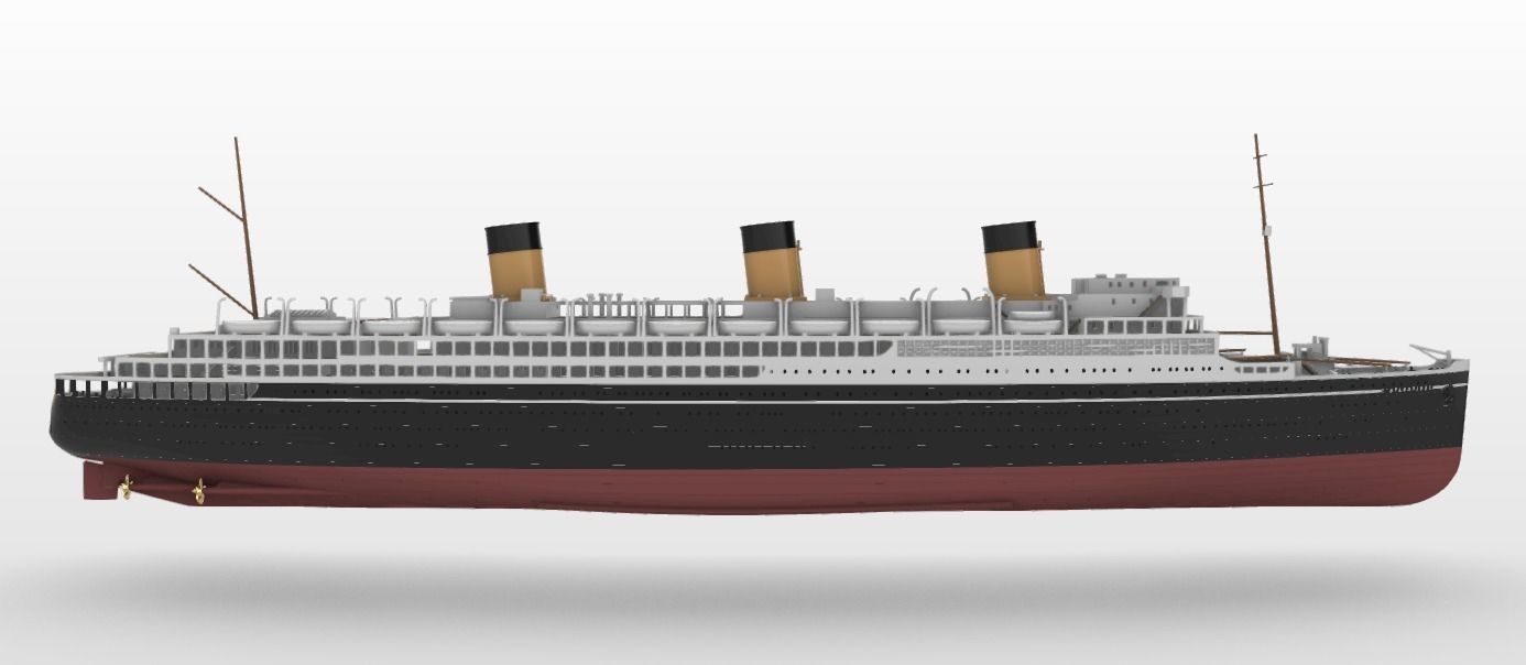 Print ready SS L ATLANTIQUE ocean liner 3D print model_1