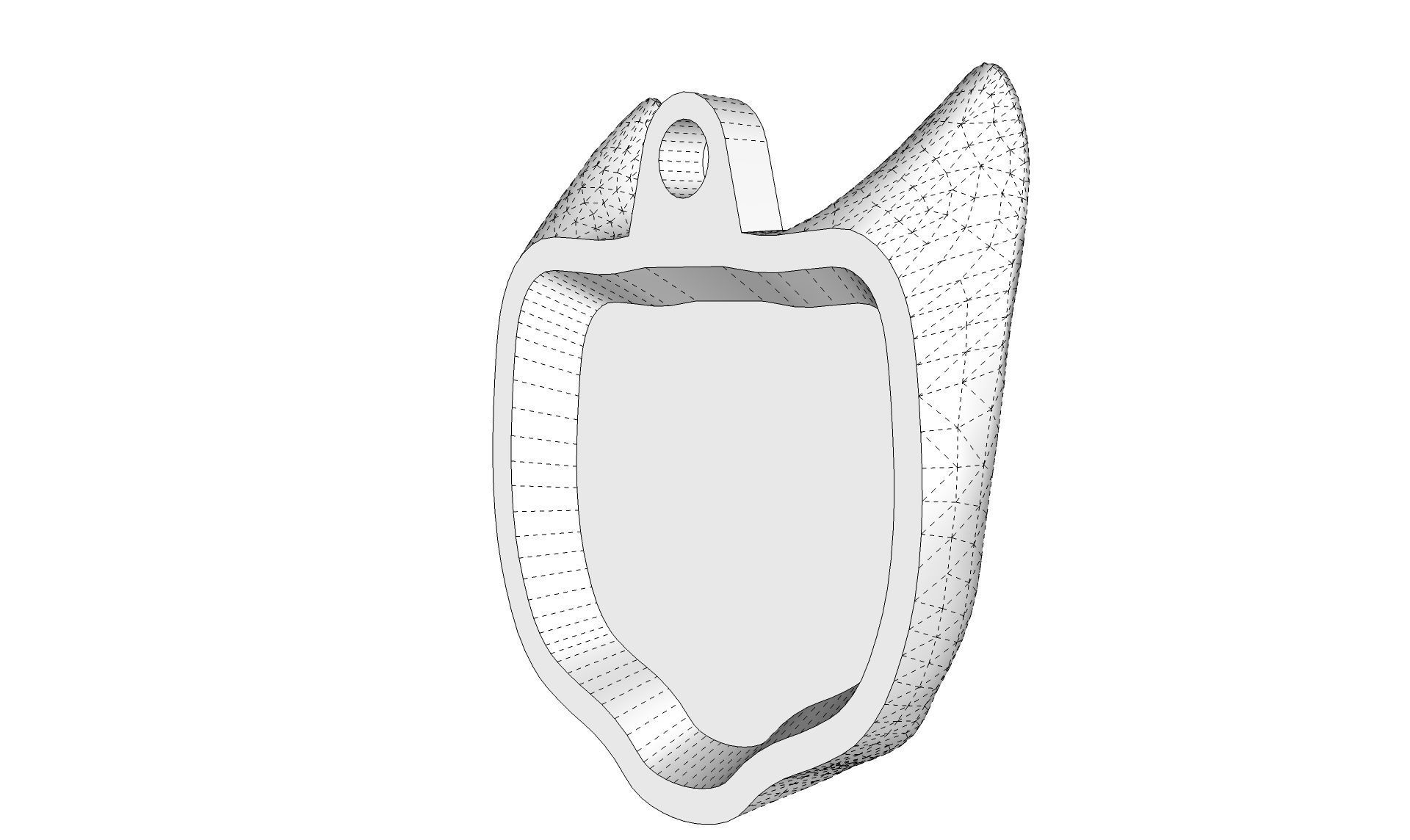 Cat Head Pendant 3D print model_13