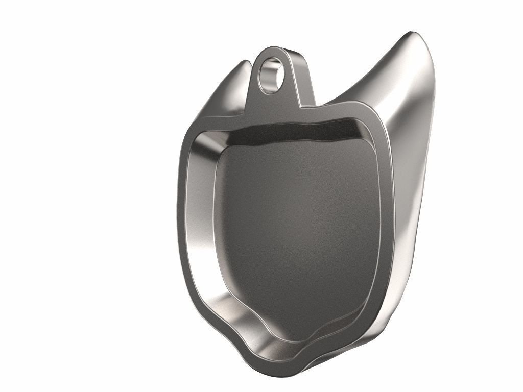 Cat Head Pendant 3D print model_3