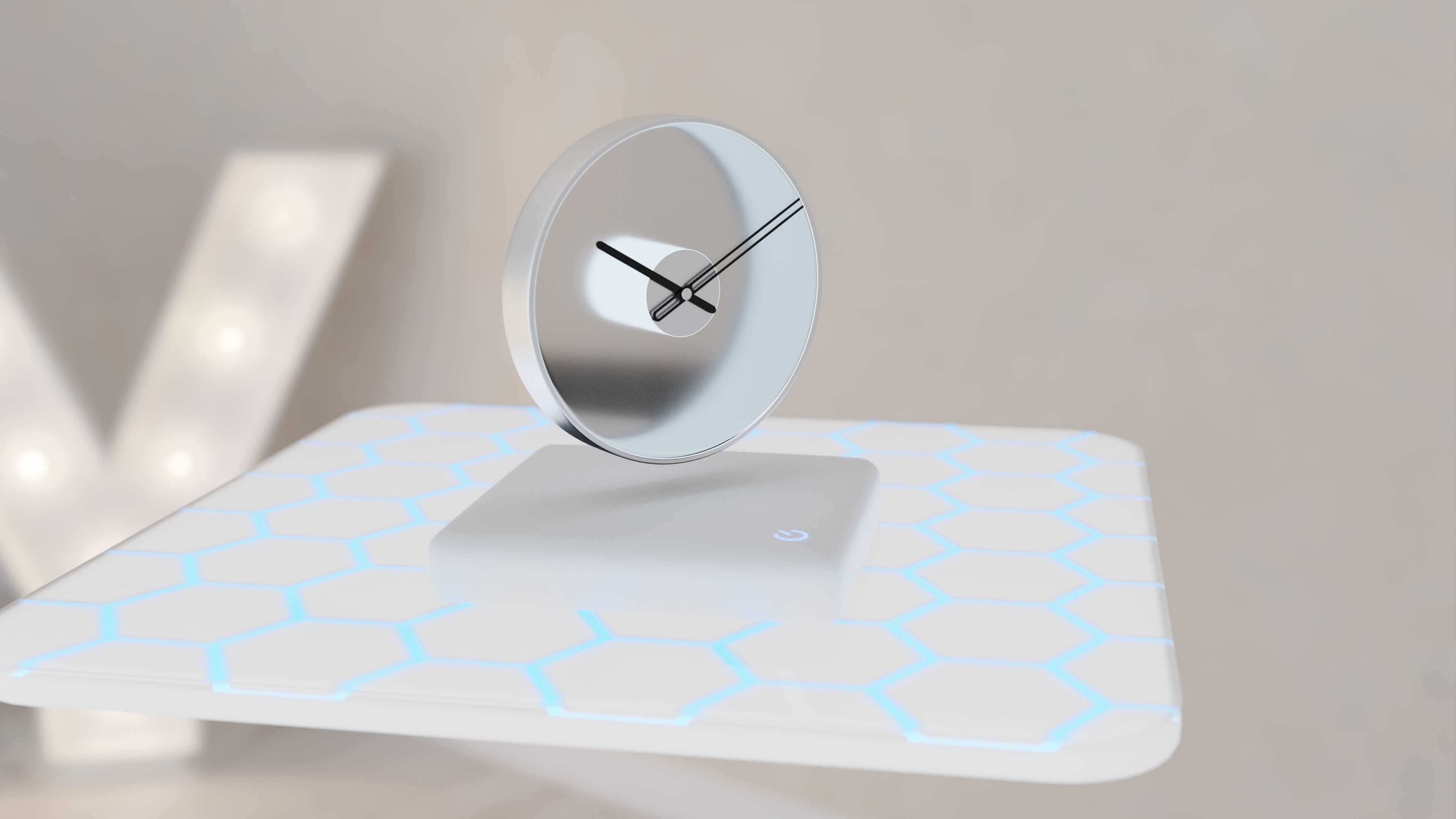 Holo Clock Free 3D model_4