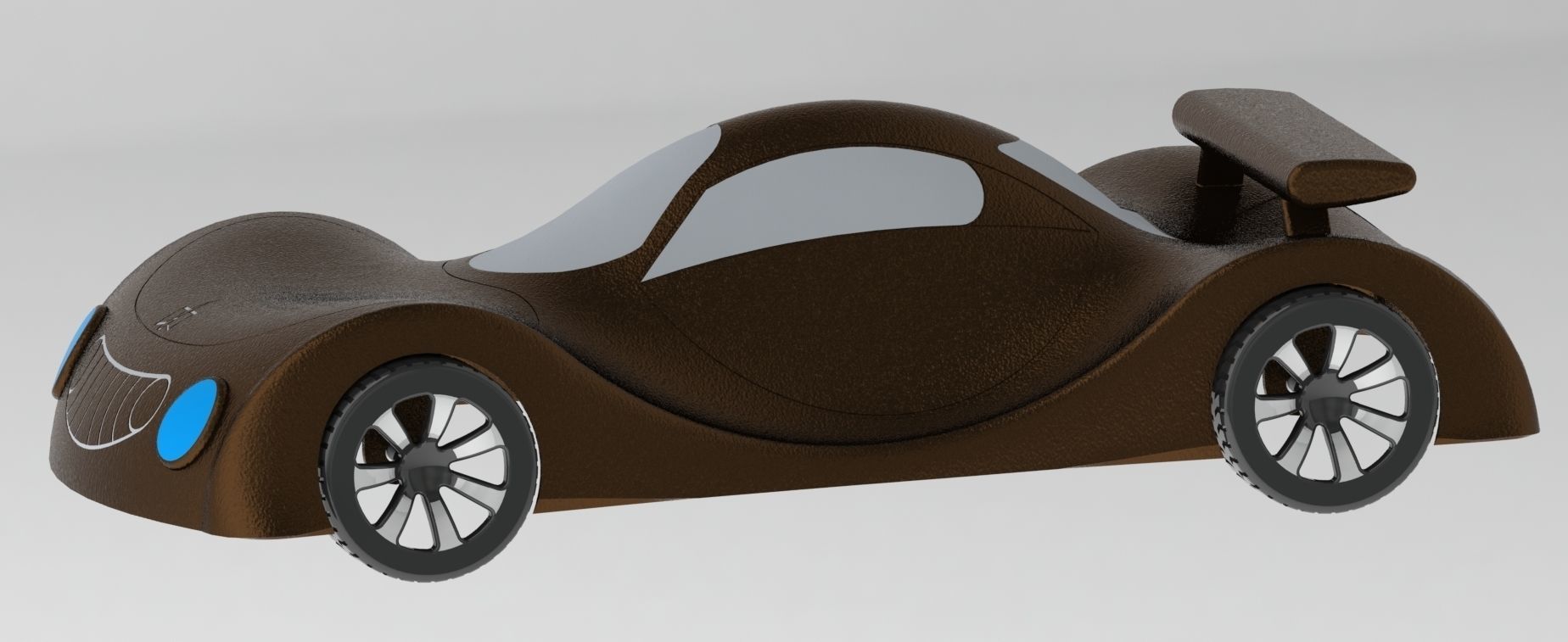Plastic car for children Layza 3D print model_2