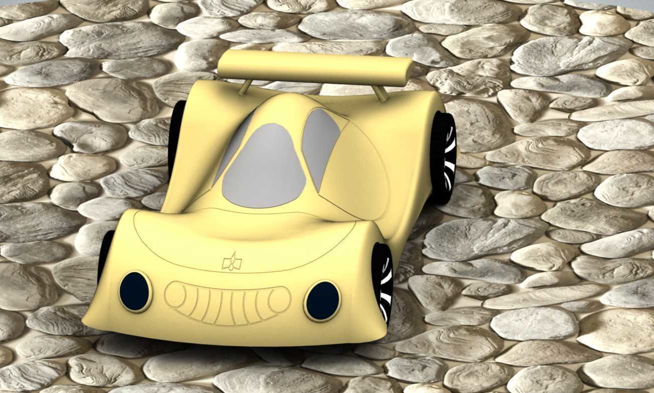 Plastic car for children Layza 3D print model_5