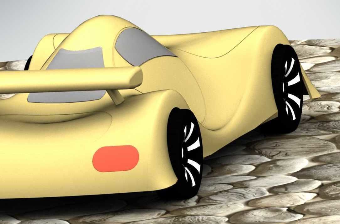 Plastic car for children Layza 3D print model_20